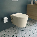 Sanipure Titan Wall-Mounted Toilet With Seat Cover Soft close White