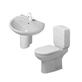 Duravit Dellarco sanitary ware toilet set with 60 cm basin and column