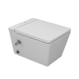 Sanipure Kepler Wall-Mounted Toilet With Seat Cover White