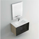 Beroia Furniture Unit with Washbasin 80×46 Cm BLACK