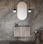 Beroia Furniture Unit with Washbasin 80×46 Cm