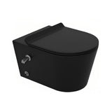 Sanipure Titan Wall-Mounted Toilet With Seat Cover Matt Black