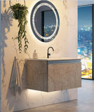 Beroia Furniture Unit with Washbasin 80×46 Cm Aris Grey