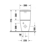 Duravit D-Neo Sticking To Wall Toilet With Sprayer White