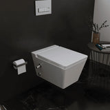 Sanipure Kepler Wall-Mounted Toilet With Seat Cover White