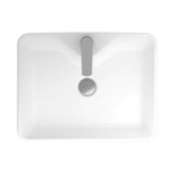 حوض فيليس من ساني بيور فوق سطح افقي 49 سم بدون فايظ بفتحة الخلاط