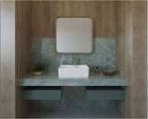 Sanipure Felis Over counter wash basin 49 cm with back plane glazed