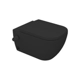 Sanipure Magnos Wall-Mounted Toilet With Seat Cover Matt Black