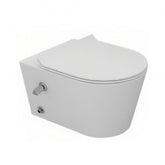 Sanipure Titan Wall-Mounted Toilet With Seat Cover Soft close White