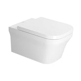 Duravit Wall-Mounted Toilet Seat P3 Comfort White Rectangle 57*38 cm White