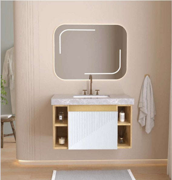 Beroia Furniture Unit with Wash basin Marble 100×50 Cm