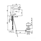 Duravit Aqua Basin Mixer Chrome 9 cm