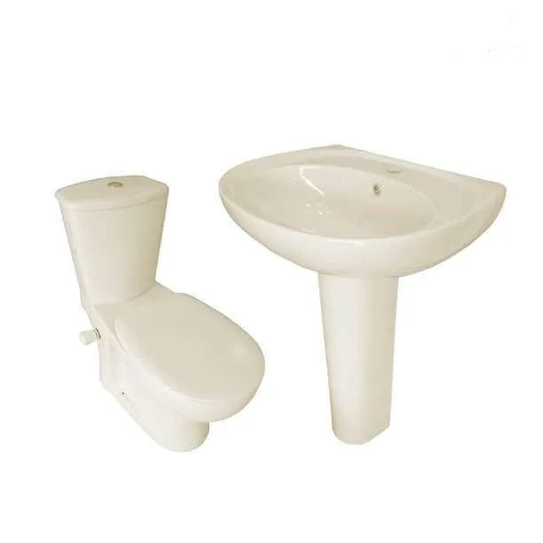 طقم صحى ديورافيت اكو حوض 60 سم بالعامود مع الدش والسيديلى 