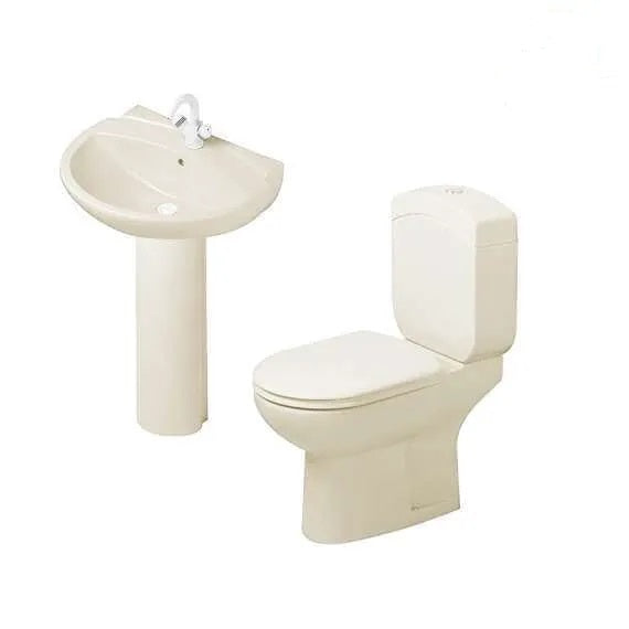 Duravit Dellarco sanitary ware toilet set with 60 cm basin and column