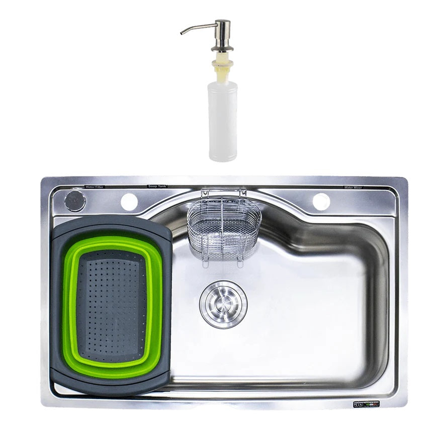 Stainless steel kitchen sink  size 70*45