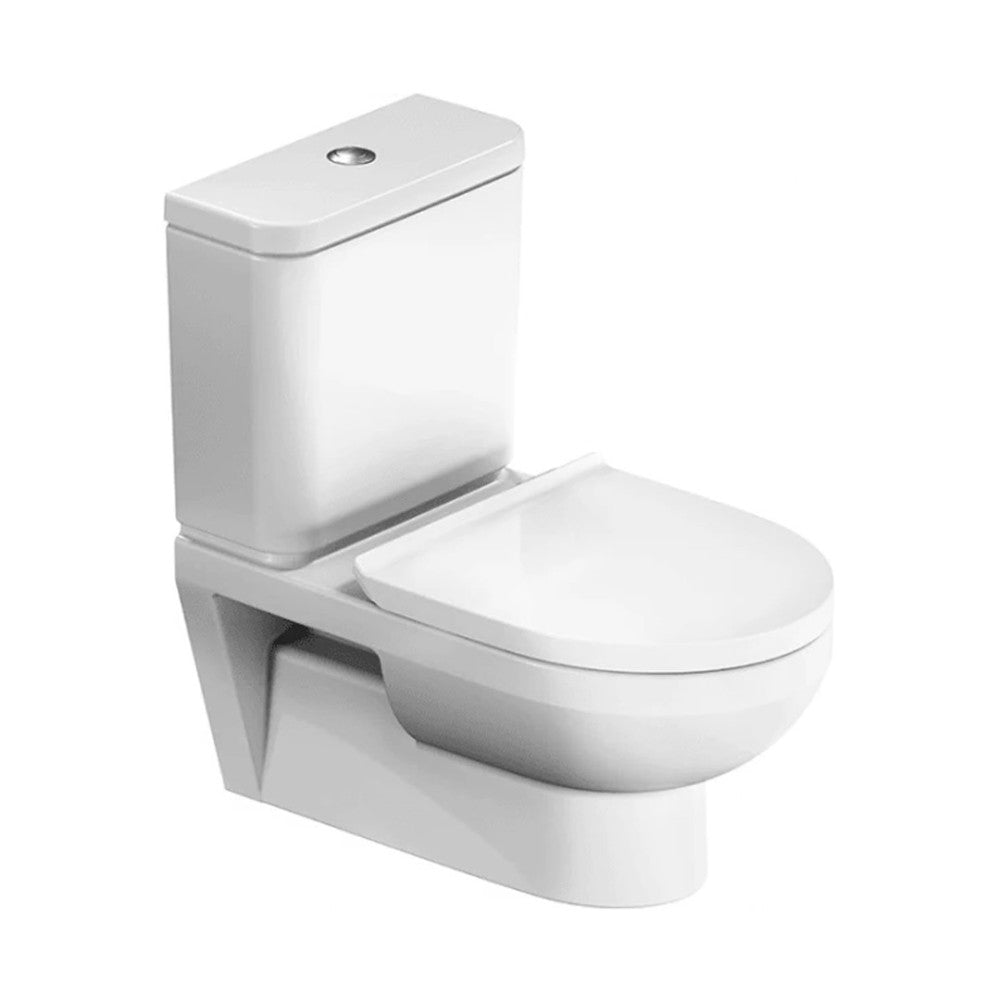 Duravit Combi No.1 Wall-Mounted Toilet With Seat Cover White