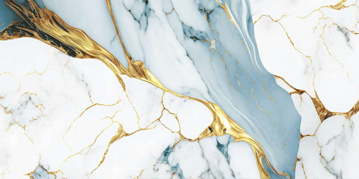 Ceramic ATLANTIC_GOLD_AQUAMARINE Glossy 120*60 cm
