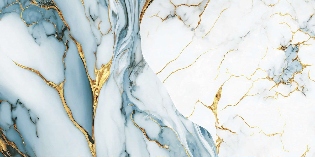 Ceramic ATLANTIC_GOLD_AQUAMARINE Glossy 120*60 cm
