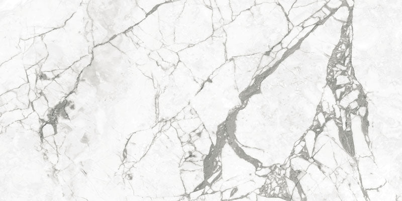 Porcelain Arabescato White glossy 120*60 cm From Gemma