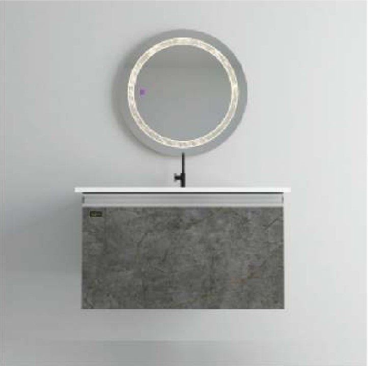 Beroia Furniture Unit with Washbasin 80×46 Cm Aris Antrasit