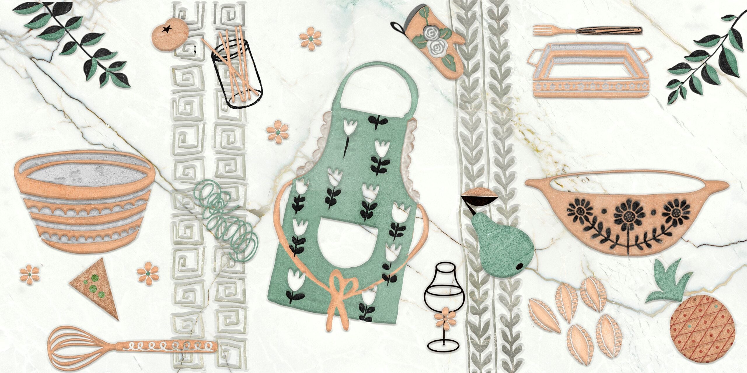  سيراميك كتالينا من كليوباترا، مقاس 30 × 60 سم