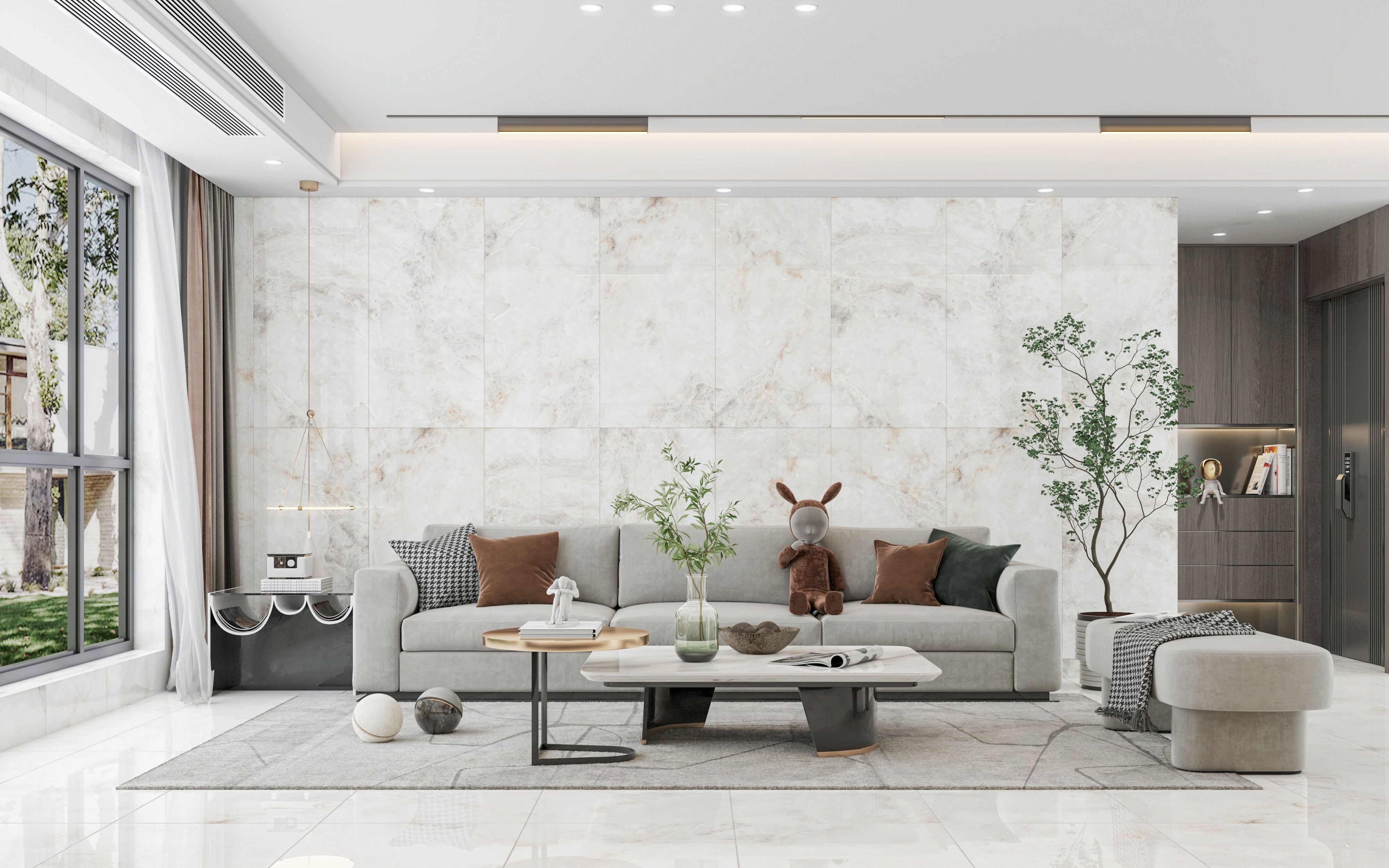 Ceramic CUBA_IVORY Glossy 120*60 cm