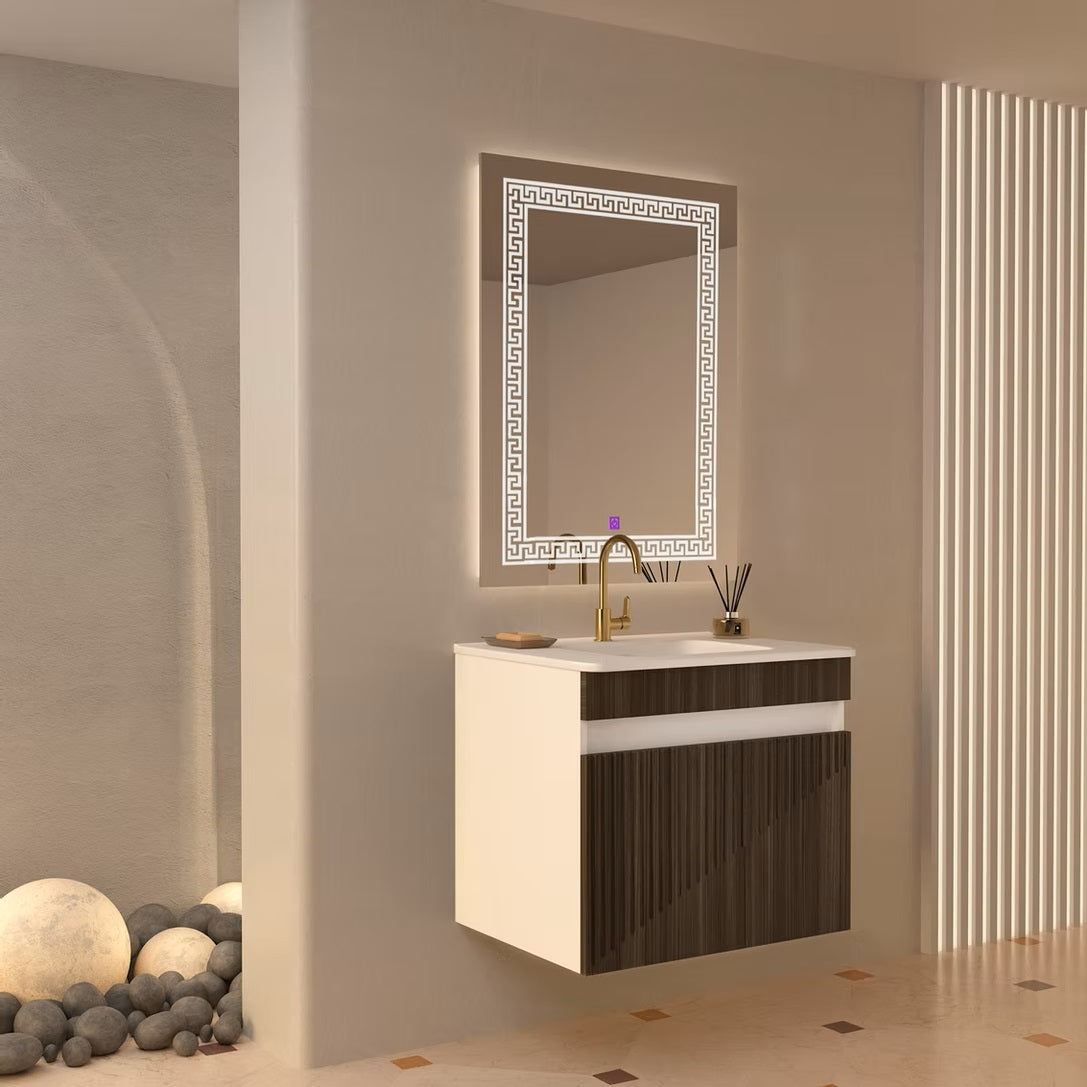 Beroia Furniture Unit with Washbasin 60×46 Cm Choclat