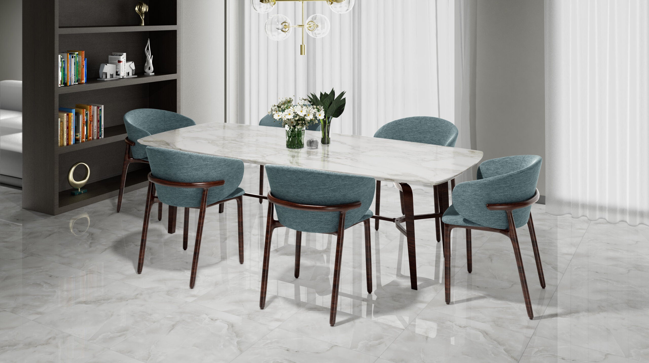 Ceramic Eldorado white Glossy 60*60 cm