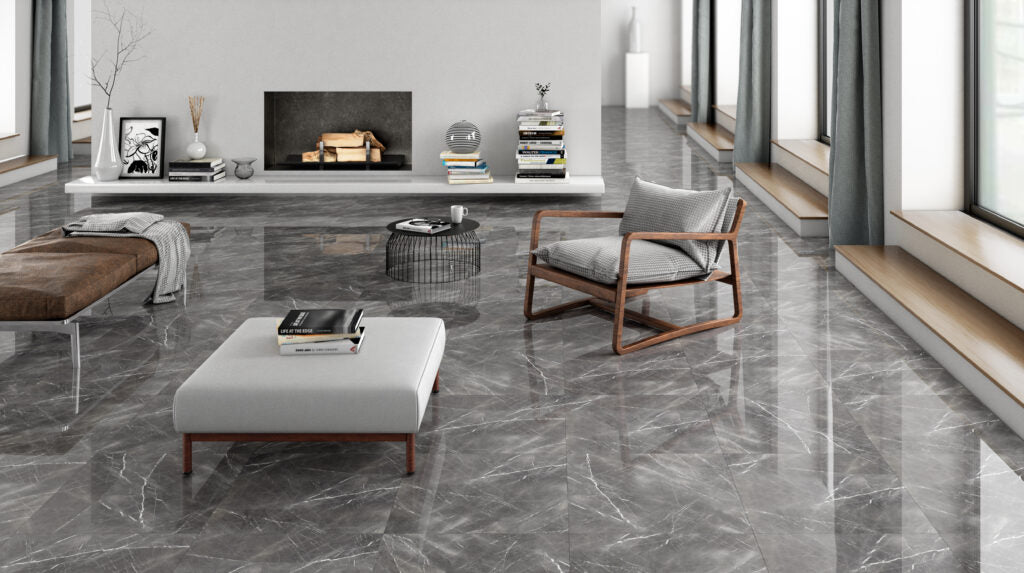 Ceramic Astrid Grey Glossy 59.5*59.5 cm