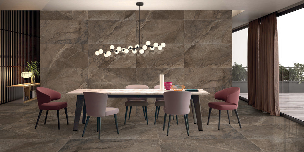 Porcelain Crown Brown glossy 120*60 cm From Gemma