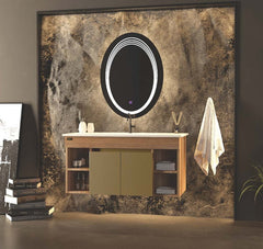 Beroia Furniture Unit with Wash imported basin 100×46 Cm GOLD