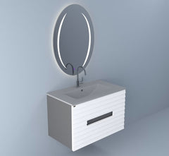 Beroia Furniture Unit with Wash basin Imported Grey 80×46 Cm