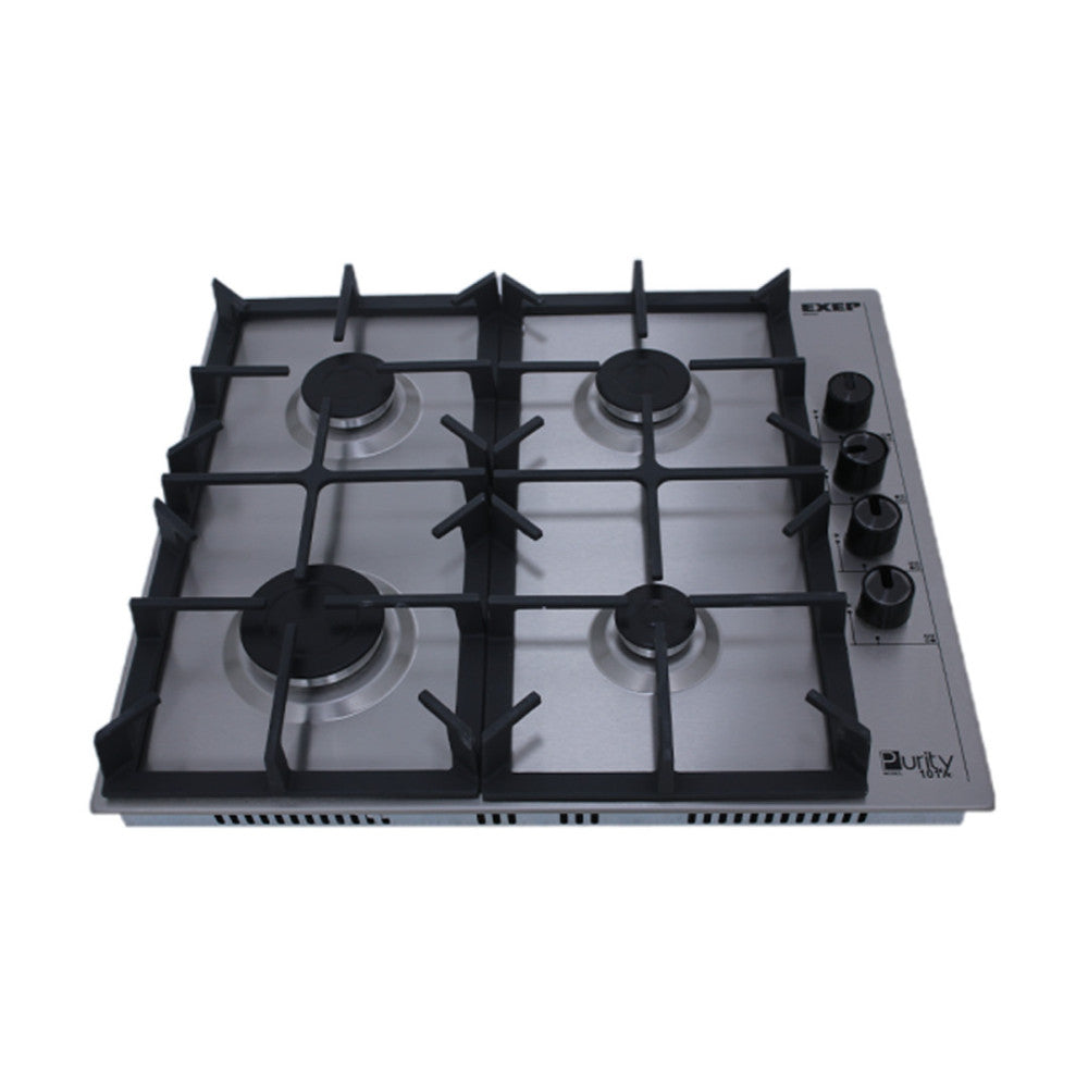 Purity Built-in Gas hob 4 burners 60 cm stainless