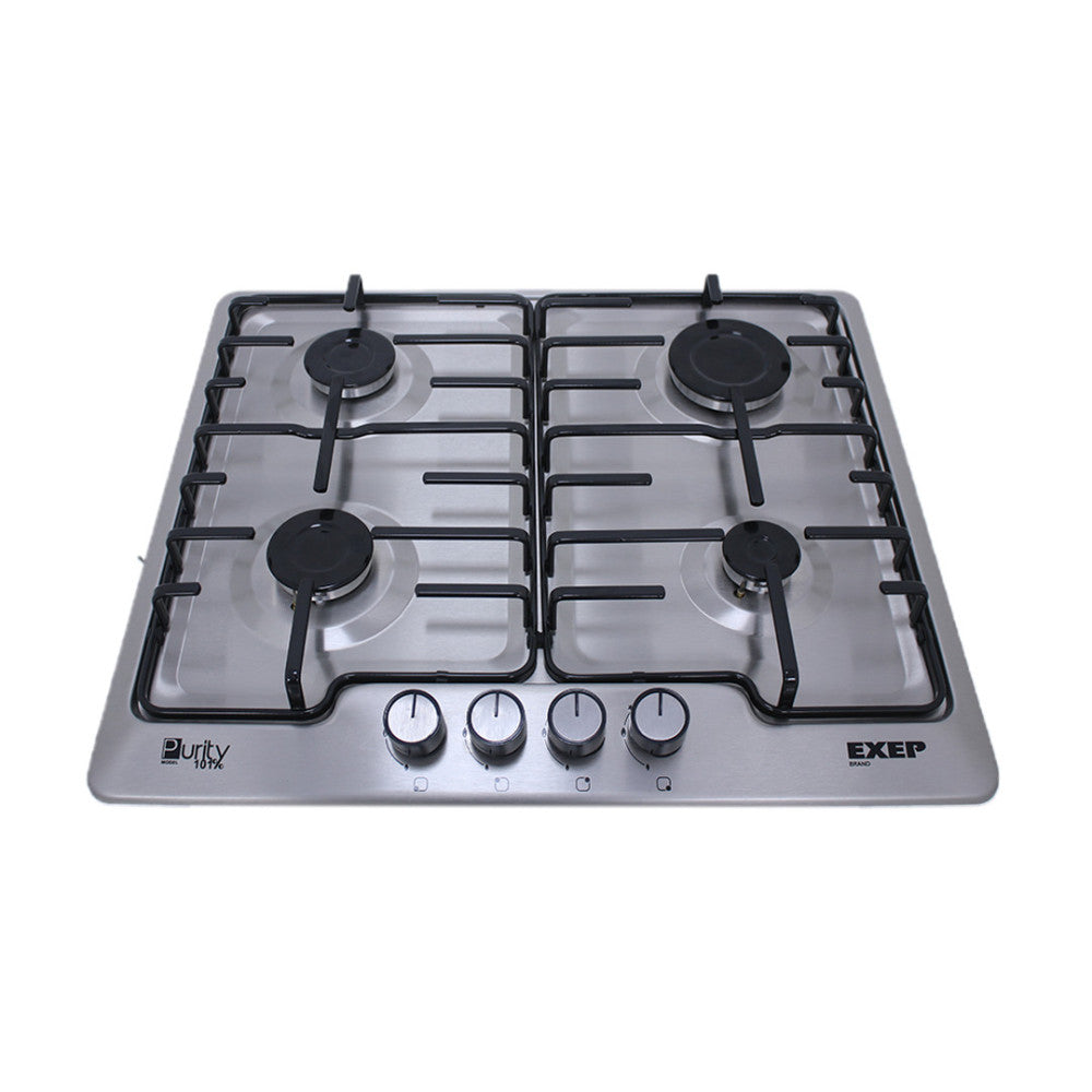 Purity Built-in Gas hob 4 burners 60 cm stainless