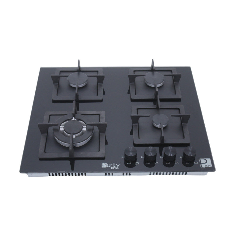 Purity Built-in Gas hob 4 burners 60 cm Black