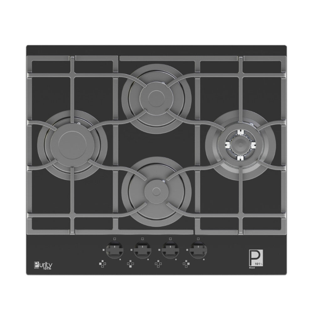 Purity Built-in Gas hob 4 burners 60 cm Black