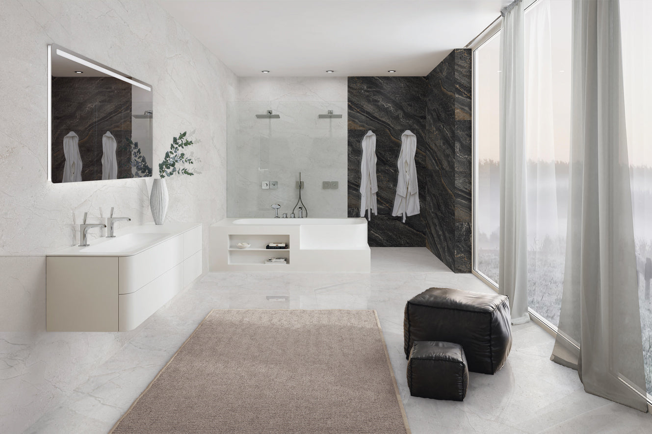 بورسلين الجوهرة هيوستن ايفورى لامع 120*60 سم 