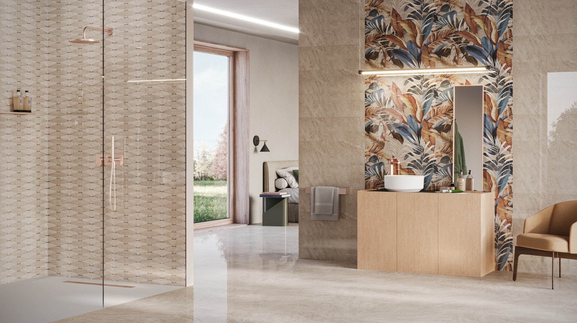 سيراميك كليوباترا موديل سيفيلا، مقاس 25 × 75 سم