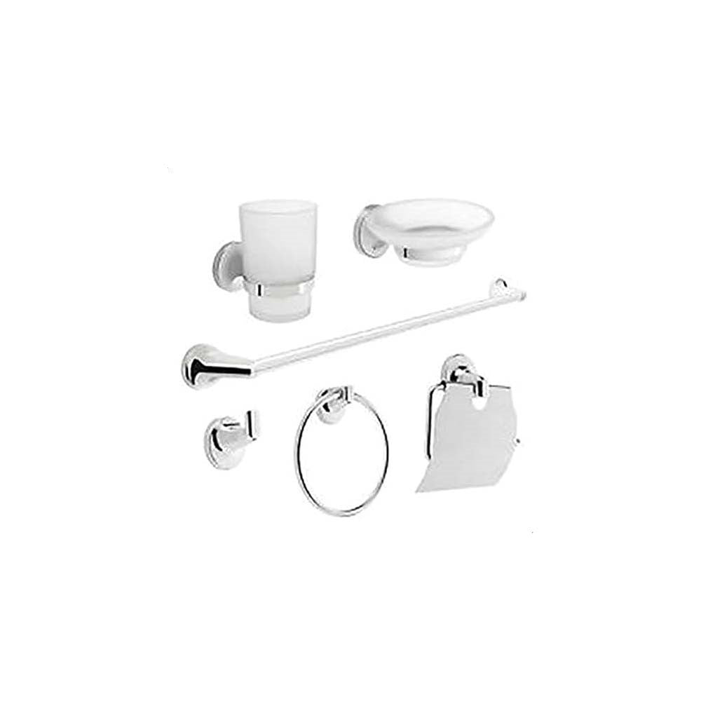 Bathroom Accessories Set 6 Pieces Chrome