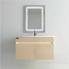 Beroia Furniture Unit with Washbasin 80×46 Cm Light Brown