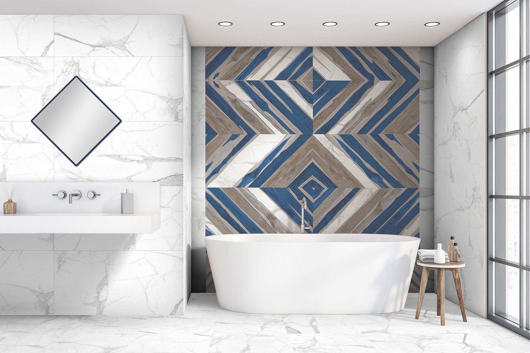 Ceramic Slash_Grey Glossy 120*60 cm