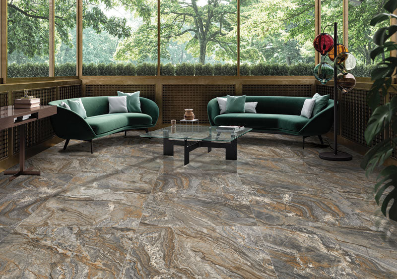 بورسلين الجوهرة فيرانو براون لامع 120*60 سم 