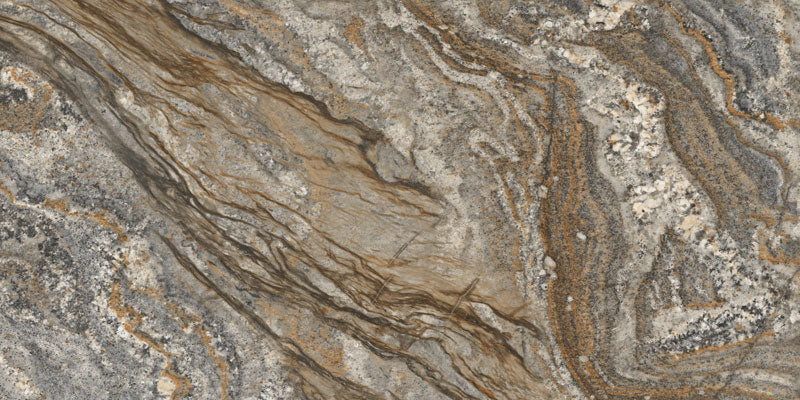 بورسلين الجوهرة فيرانو براون لامع 120*60 سم 