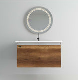 Beroia Furniture Unit with Washbasin 80×46 Cm Wood Light Brown