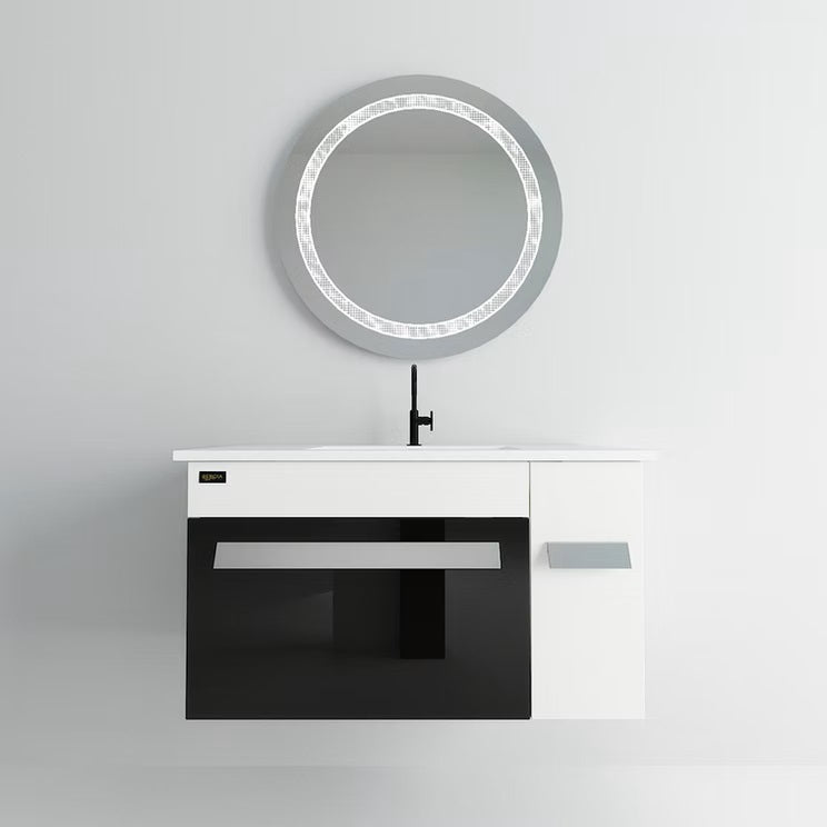 Beroia Furniture Unit with Wash sink 80×46 Cm BLACK