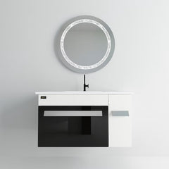 Beroia Furniture Unit with Wash sink 80×46 Cm BLACK