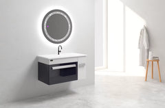 Beroia Furniture Unit with Wash sink 80×46 Cm BLACK