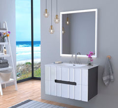 Beroia Furniture Unit with Wash basin  80×46 Cm black