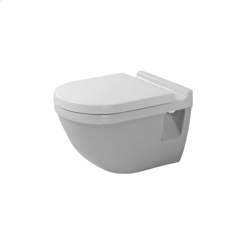 Duravit Starck 3 Wall-Mounted Toilet With Seat Cover 54×36 cm