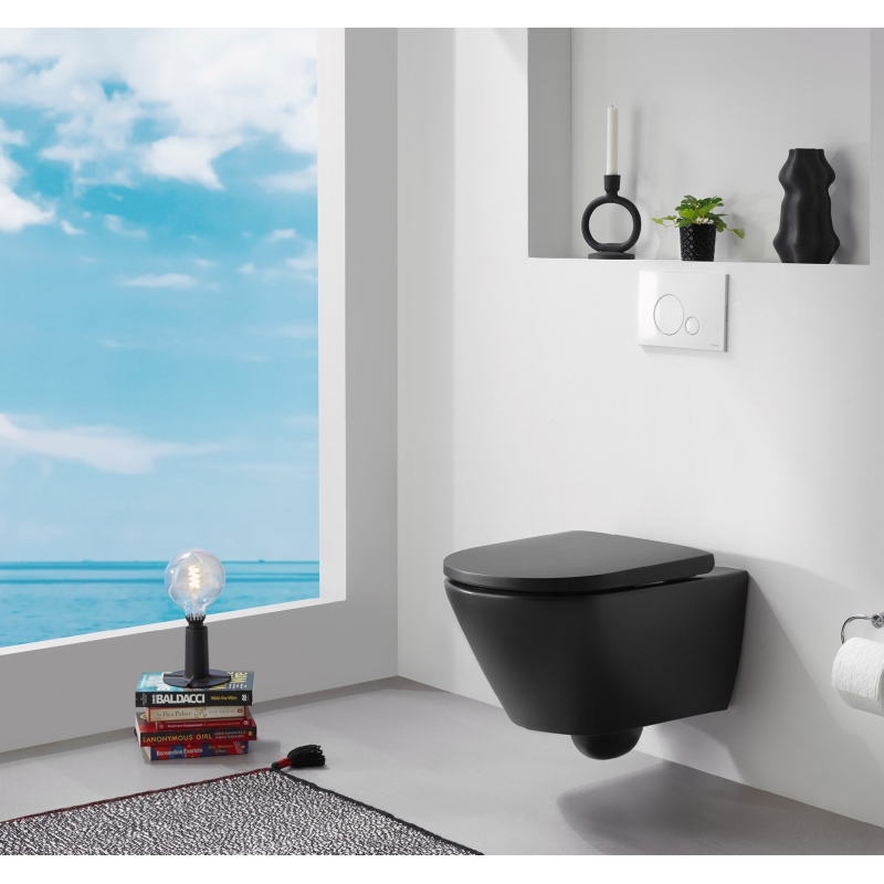 Duravit D-Neo Wall Mounted Toilet Comfort Black